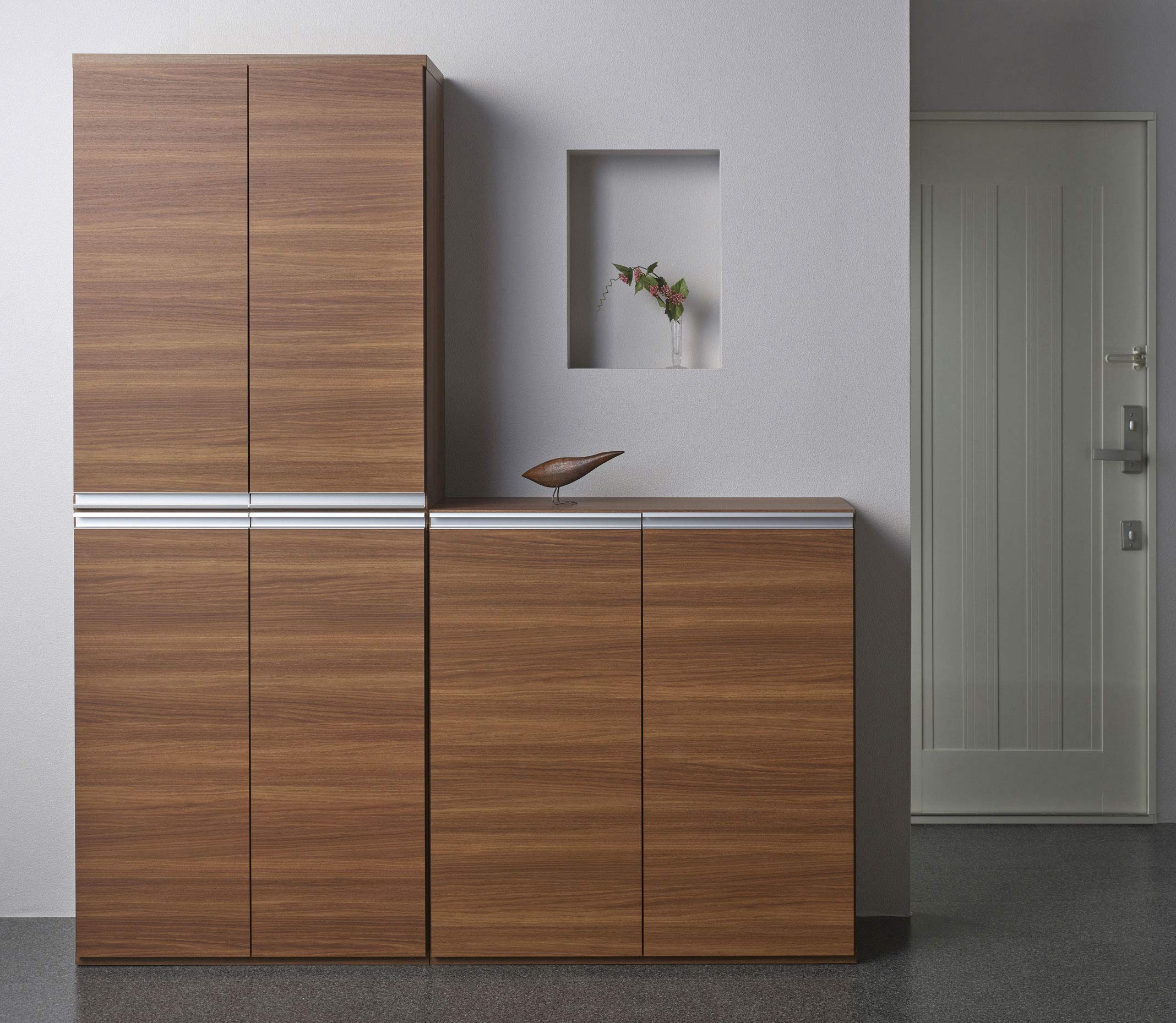 Amazon｜フナモコ ラック リアルウォールナット サイズ:幅90×奥38.8×高